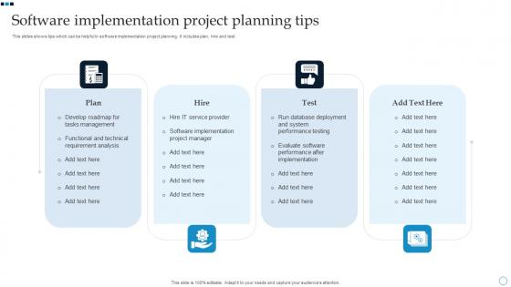 Software Implementation Project Planning Tips