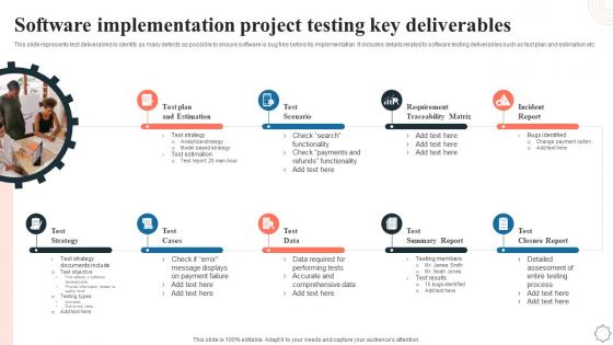 Software Implementation Project Testing Key Deliverables Application Integration Program