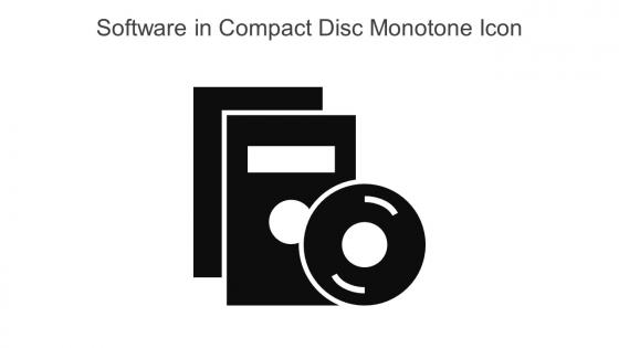 Software In Compact Disc Monotone Icon In Powerpoint Pptx Png And Editable Eps Format