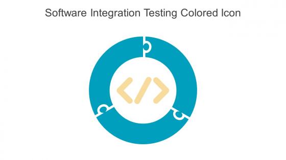 Software Integration Testing Colored Icon In Powerpoint Pptx Png And Editable Eps Format