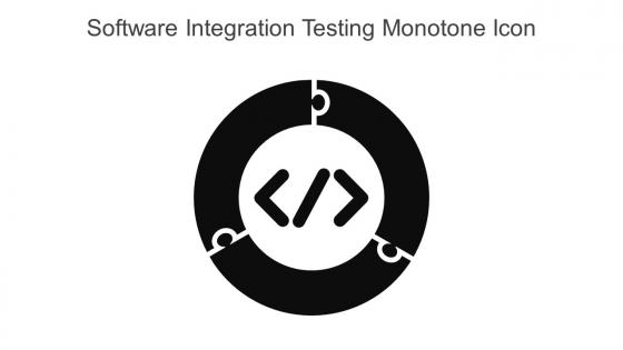 Software Integration Testing Monotone Icon In Powerpoint Pptx Png And Editable Eps Format