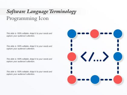 Software language terminology programming icon