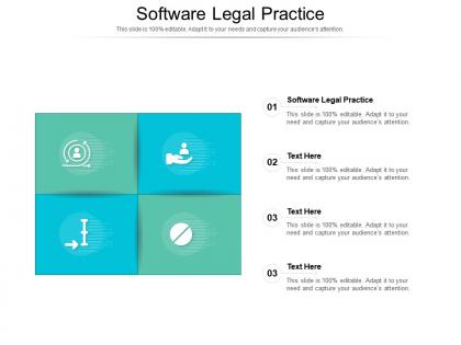 Software legal practice ppt powerpoint presentation portfolio structure cpb