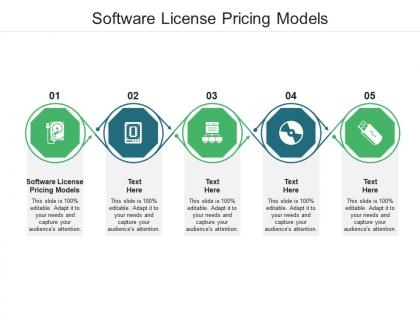 Software license pricing models ppt powerpoint presentation infographics summary cpb