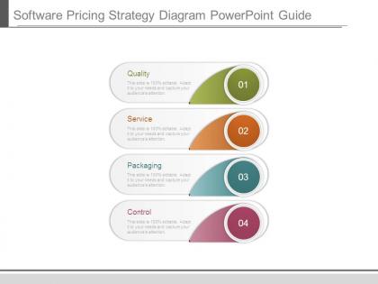 Software pricing strategy diagram powerpoint guide