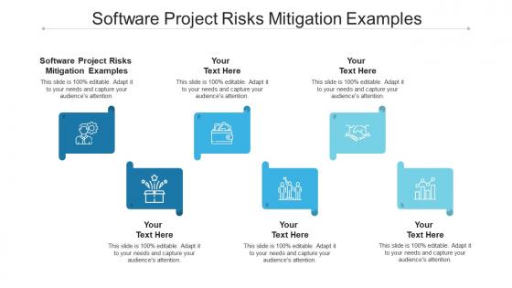 Software project risks mitigation examples ppt powerpoint presentation file portrait cpb
