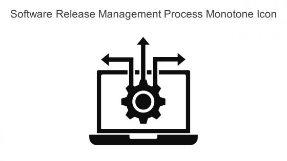 Software Release Management Process Monotone Icon In Powerpoint Pptx Png And Editable Eps Format