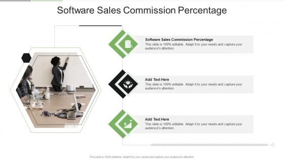 Software Sales Commission Percentage In Powerpoint And Google Slides Cpb