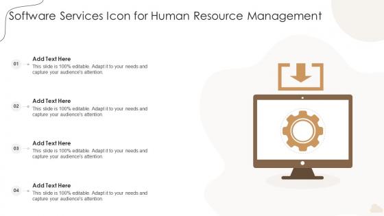 Software Services Icon For Human Resource Management