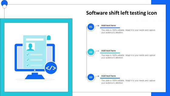 Software Shift Left Testing Icon