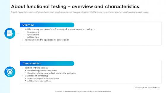 Software Testing Techniques For Quality About Functional Testing Overview And Characteristics