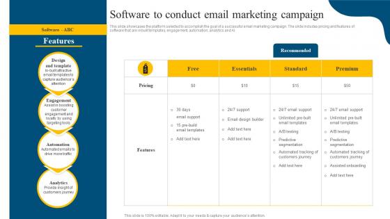 Software To Conduct Email Marketing Campaign Social Media Marketing Campaign MKT SS V