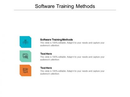 Software training methods ppt powerpoint presentation ideas smartart cpb