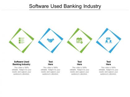 Software used banking industry ppt powerpoint presentation professional graphics template cpb