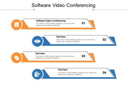 Software video conferencing ppt powerpoint presentation file picture cpb