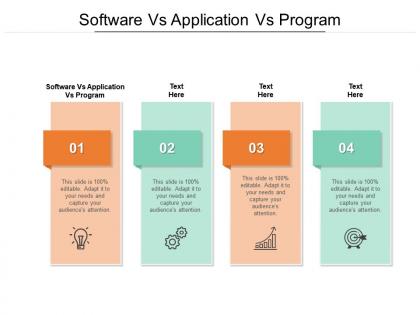 Software vs application vs program ppt powerpoint presentation example 2015 cpb