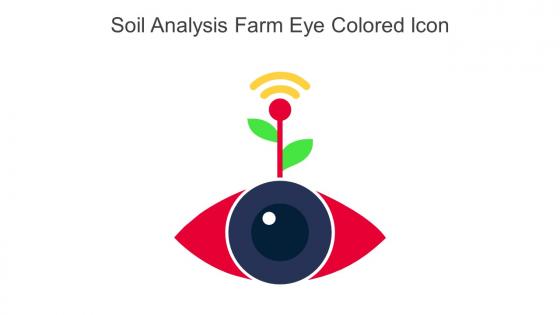 Soil Analysis Farm Eye Colored Icon In Powerpoint Pptx Png And Editable Eps Format