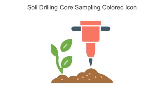 Soil Drilling Core Sampling Colored Icon In Powerpoint Pptx Png And Editable Eps Format