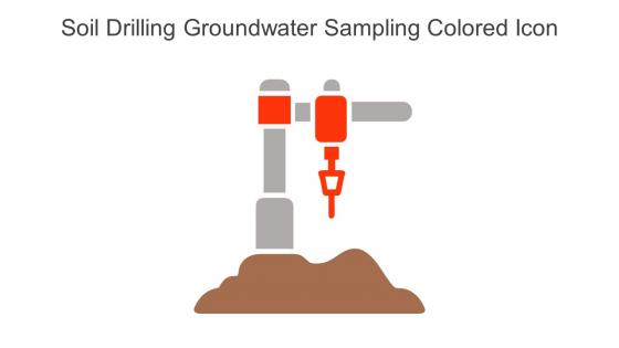 Soil Drilling Groundwater Sampling Colored Icon In Powerpoint Pptx Png And Editable Eps Format