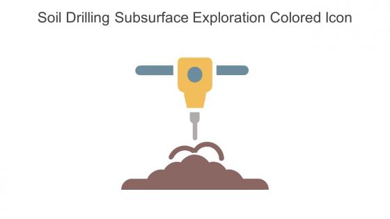 Soil Drilling Subsurface Exploration Colored Icon In Powerpoint Pptx Png And Editable Eps Format