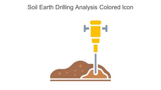 Soil Earth Drilling Analysis Colored Icon In Powerpoint Pptx Png And Editable Eps Format