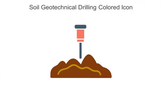 Soil Geotechnical Drilling Colored Icon In Powerpoint Pptx Png And Editable Eps Format