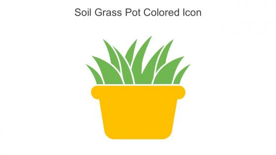 Soil Grass Pot Colored Icon In Powerpoint Pptx Png And Editable Eps Format