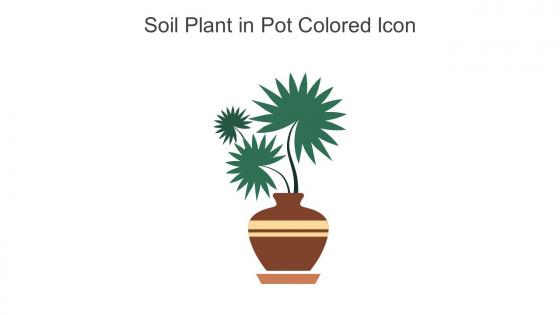 Soil Plant In Pot Colored Icon In Powerpoint Pptx Png And Editable Eps Format