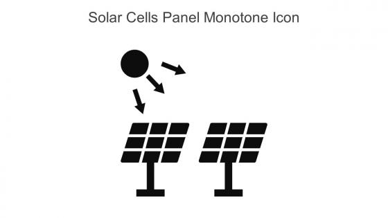 Solar Cells Panel Monotone Icon In Powerpoint Pptx Png And Editable Eps Format