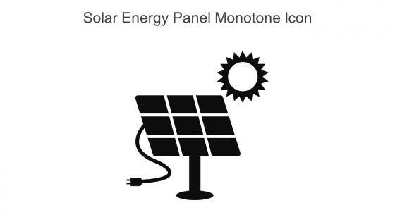 Solar Energy Panel Monotone Icon In Powerpoint Pptx Png And Editable Eps Format