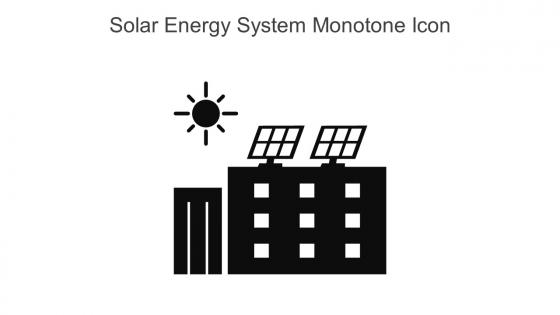 Solar Energy System Monotone Icon In Powerpoint Pptx Png And Editable Eps Format
