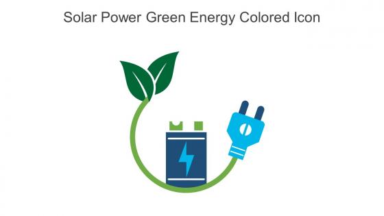 Solar Power Green Energy Colored Icon In Powerpoint Pptx Png And Editable Eps Format