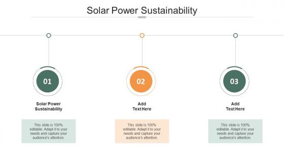 Solar Power Sustainability In Powerpoint And Google Slides Cpb
