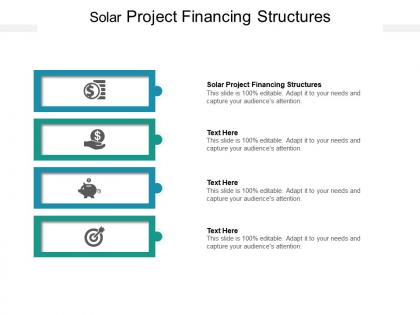 Solar project financing structures ppt powerpoint presentation professional vector cpb