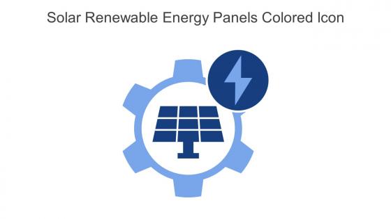 Solar Renewable Energy Panels Colored Icon In Powerpoint Pptx Png And Editable Eps Format