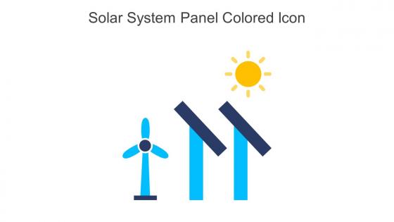 Solar System Panel Colored Icon In Powerpoint Pptx Png And Editable Eps Format