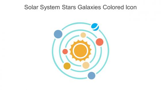 Solar System Stars Galaxies Colored Icon In Powerpoint Pptx Png And Editable Eps Format