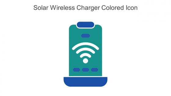 Solar Wireless Charger Colored Icon In Powerpoint Pptx Png And Editable Eps Format
