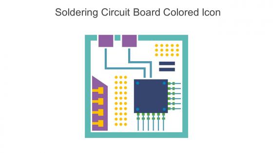 Soldering Circuit Board Colored Icon In Powerpoint Pptx Png And Editable Eps Format