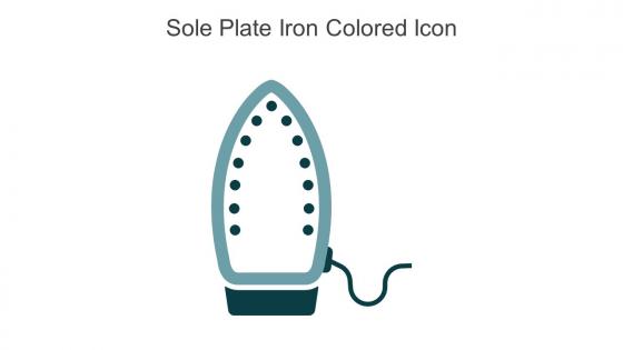 Sole Plate Iron Colored Icon In Powerpoint Pptx Png And Editable Eps Format