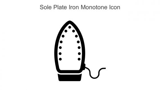 Sole Plate Iron Monotone Icon In Powerpoint Pptx Png And Editable Eps Format