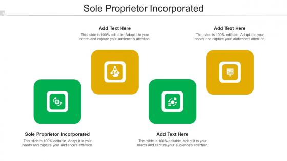 Sole Proprietor Incorporated Ppt Powerpoint Presentation Layouts Shapes Cpb