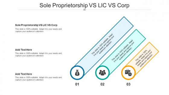 Sole Proprietorship Vs Llc Vs Corp In Powerpoint And Google Slides Cpb