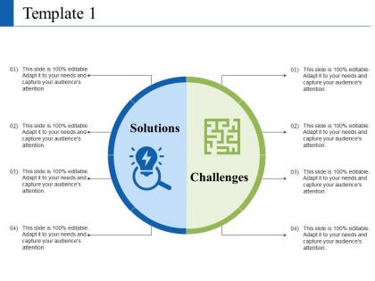 Solution and challenges ppt visual aids summary