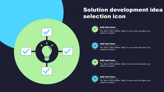 Solution Development Idea Selection Icon