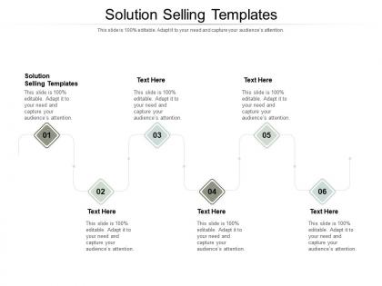 Solution selling templates ppt powerpoint presentation portfolio infographics cpb