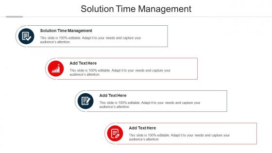 Solution Time Management Ppt Powerpoint Presentation Professional Template Cpb