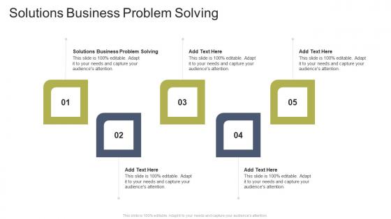 Solutions Business Problem Solving In Powerpoint And Google Slides Cpb
