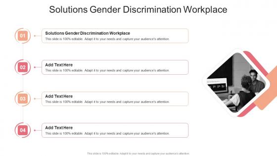 Solutions Gender Discrimination Workplace In Powerpoint And Google Slides Cpb