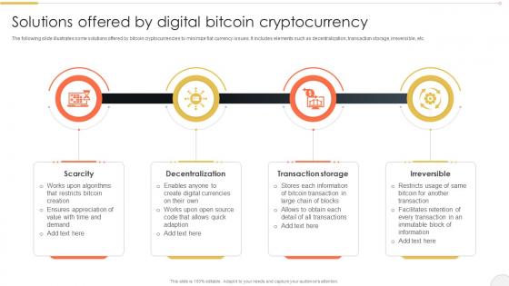 Solutions Offered By Digital Comprehensive Bitcoin Guide To Boost Cryptocurrency BCT SS